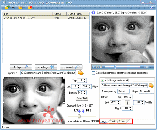 crop flv