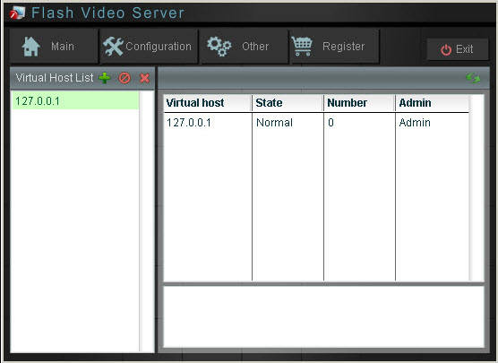 Click to view Moyea Flash Video Server 1.1.2 screenshot