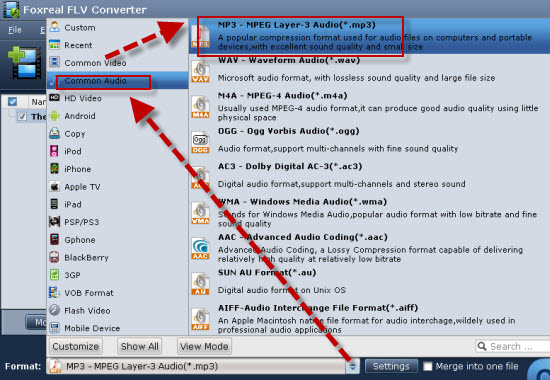 output format