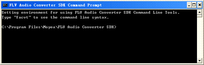 Click to view Moyea FLV Audio Converter SDK 2.0.0.9 screenshot