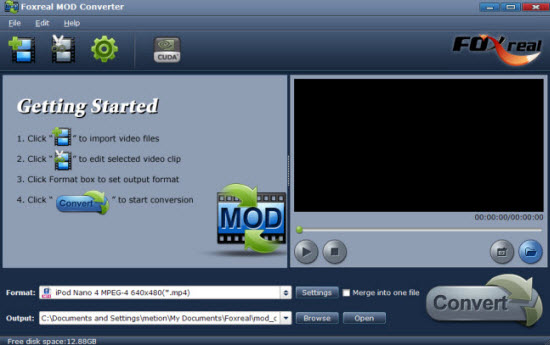 MOD Converter Maininterface MOD Converter Maininterface