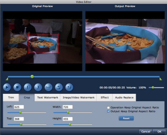 Crop TOD Video Mac