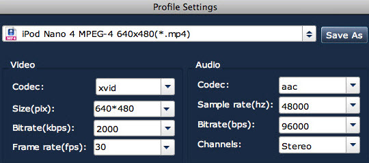 Profile Settings