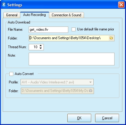 auto recording