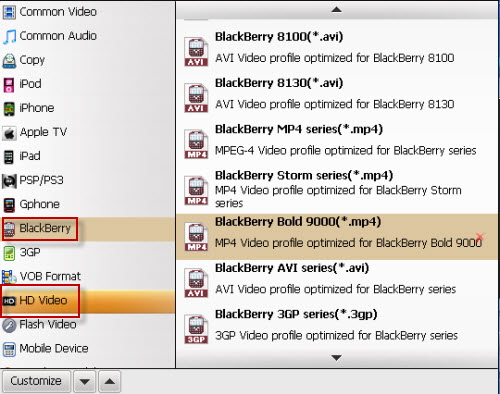 The best BlackBerry video format