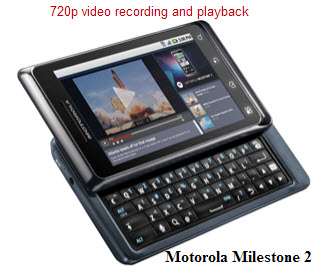 put 1080p for playing on Motorola Milestone 2, play 720p on Motorola Milestone 2