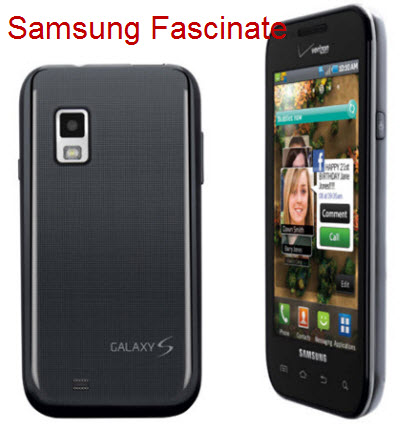 Verizon Samsung Fascinate on Samsung Fascinate Review